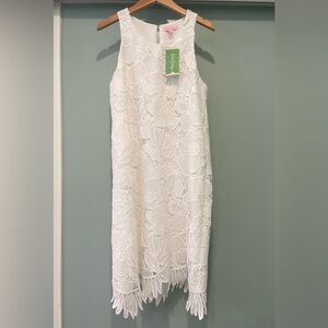 NWT LILLY PULITZER Marlissa Shift Dress Sz4 White